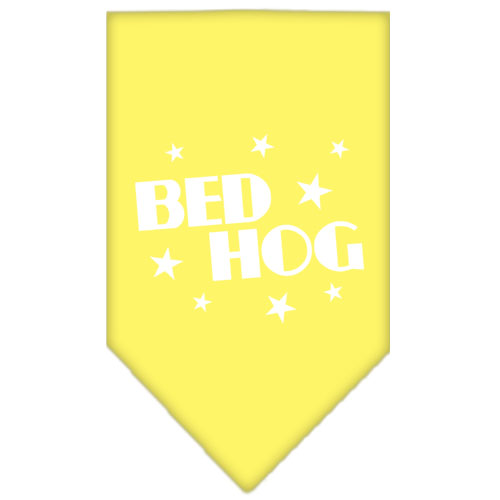 Bed Hog Screen Print Bandana Yellow Large
